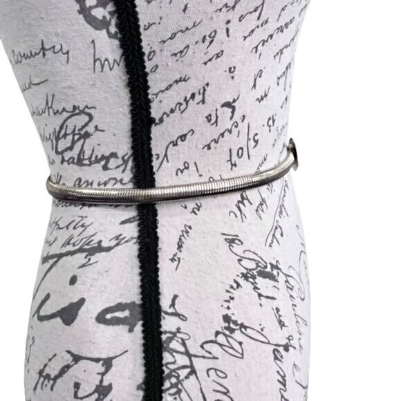 Gold Snake Belt Stretch 24-31" Classy Casual‎ Dressy Business Casual Minimalist - Picture 2 of 12